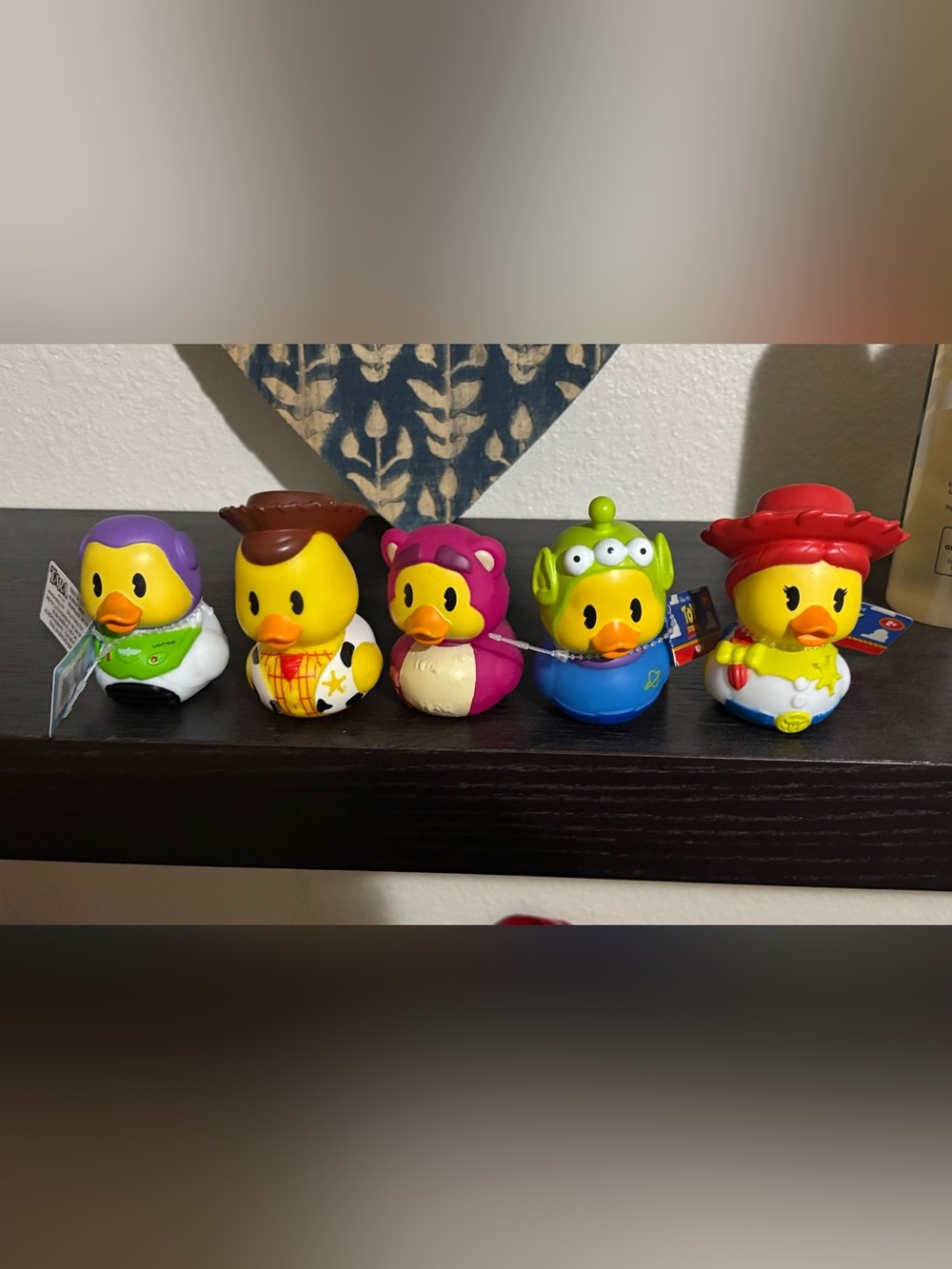 Disney Toy Story Character Rubber Duck Set - Green, Red, Purple, Yellow, Blue